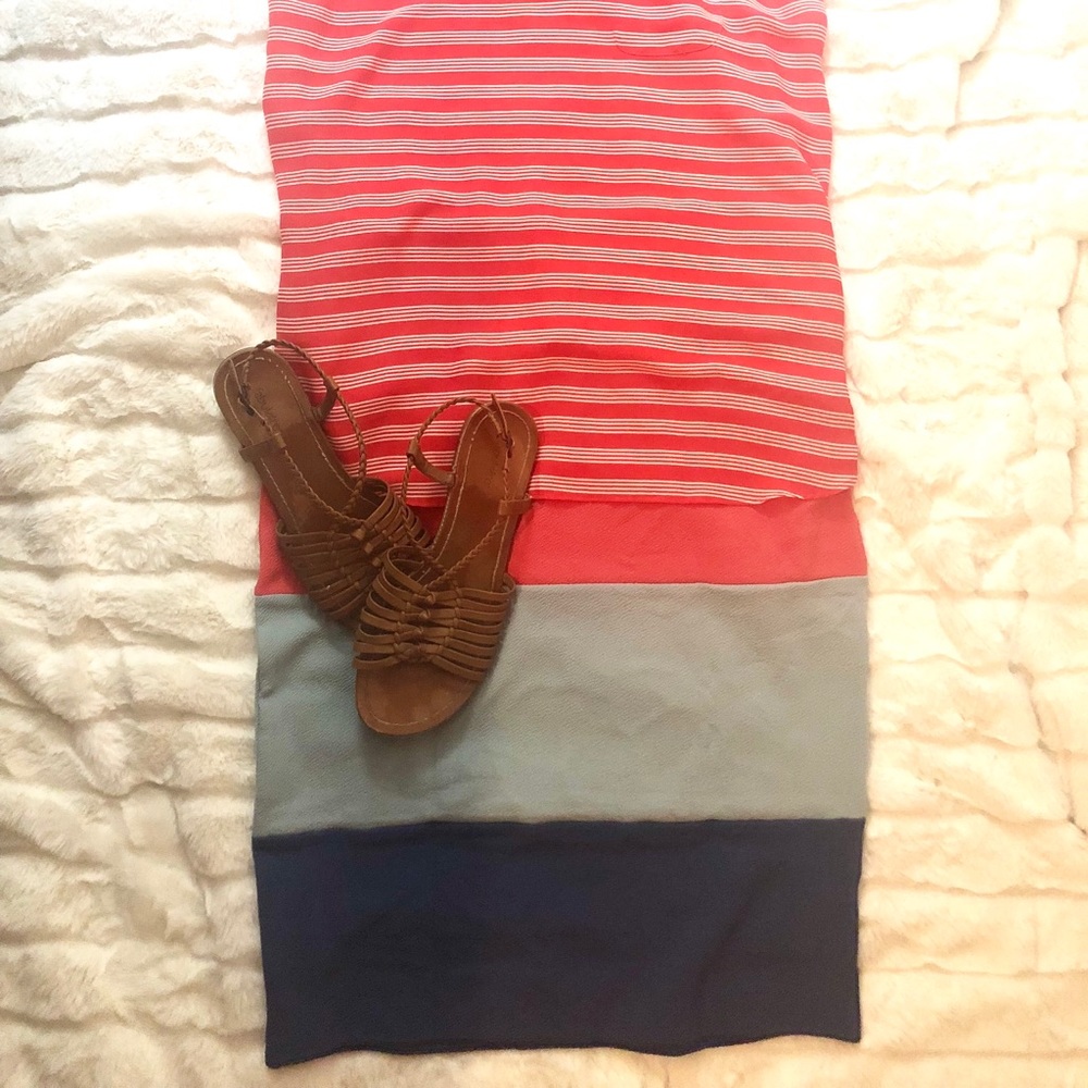 🆕 LuLaRoe Color Blocked Cassie Skirt (NWT)